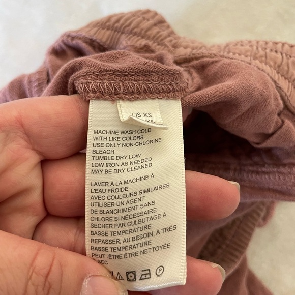 Free People Dusty Rose Cropped linen Cargo Pants - Picture 10 of 13